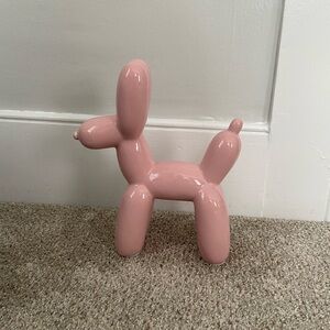 Pink Ceramic Balloon Dog